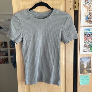 Everlane Blue/Gray Cotton Top